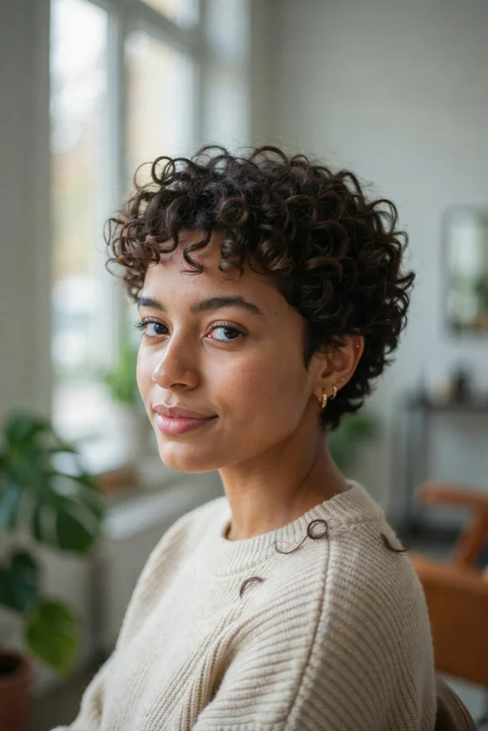 Curly Short Crop