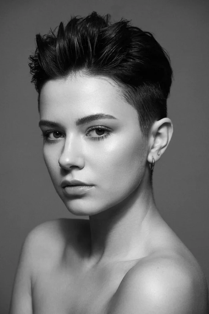 Edgy Faux Hawk Pixie