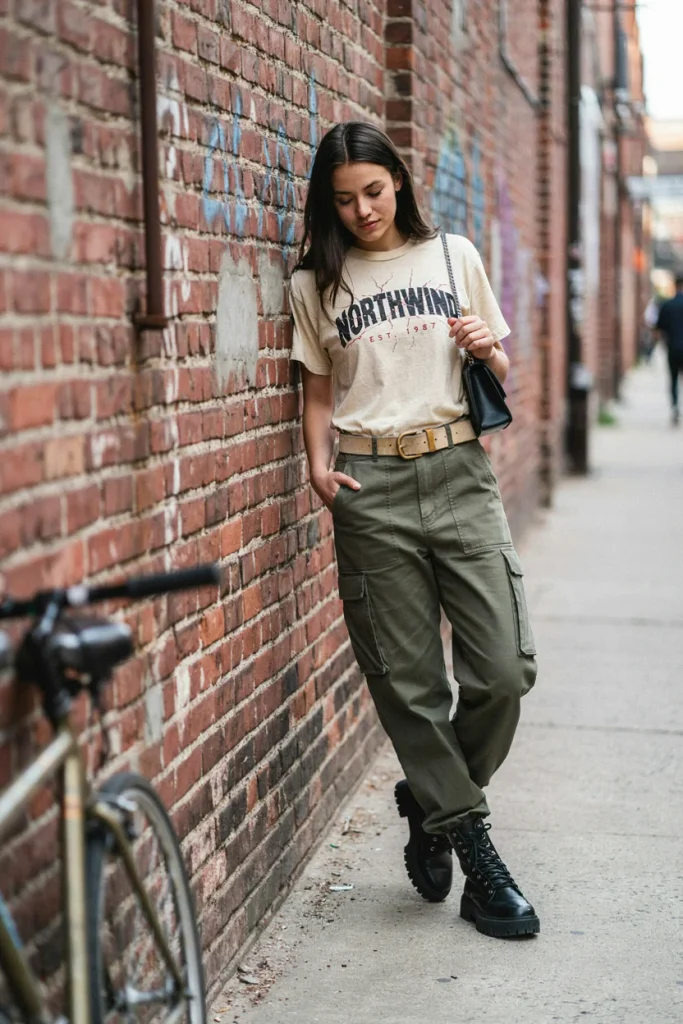 Graphic Tee & Cargo Pants
