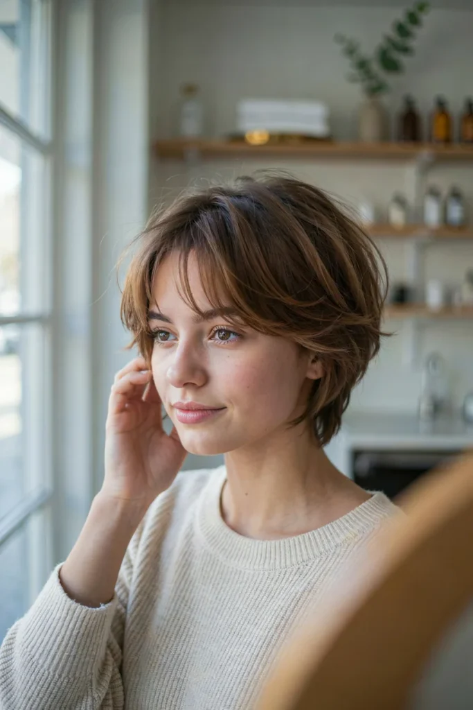 Layered Pixie with Fringe