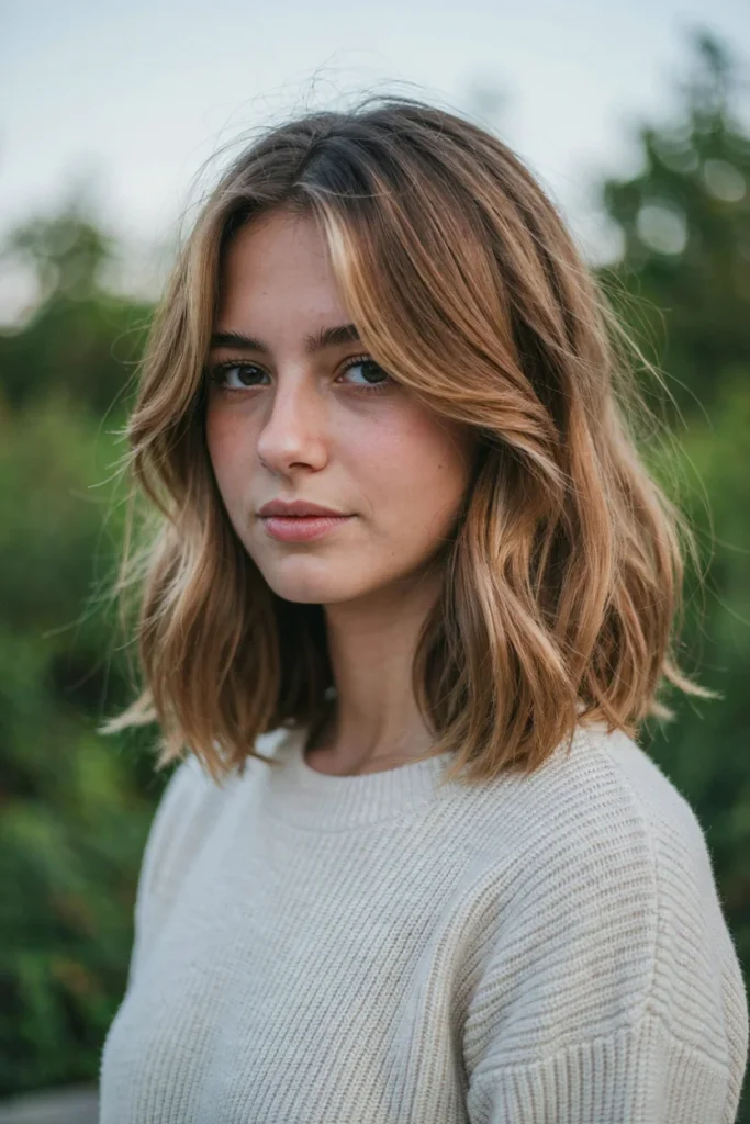 Layered Wavy Cut with Highlights