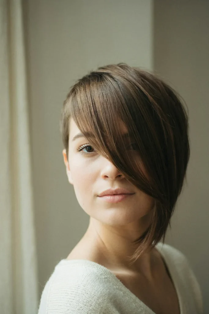 Long Bang Asymmetrical Pixie