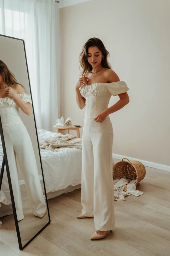 Off-Shoulder Top & Palazzo Pants