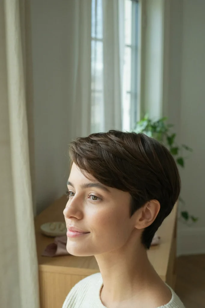 Pixie with Side Part