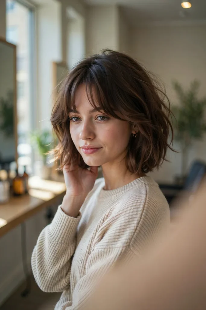 Shaggy Bob with Bangs