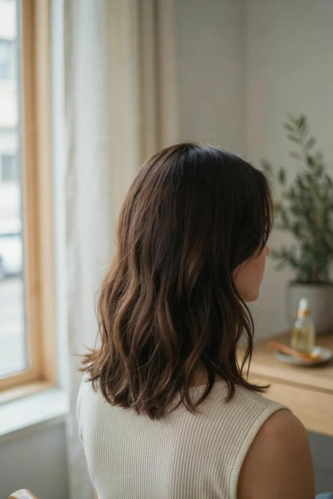 Shoulder-Length Wavy Lob