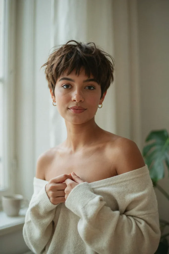 Textured Crop Pixie