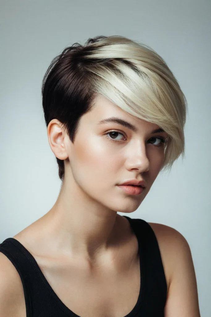Two-Tone Asymmetrical Pixie