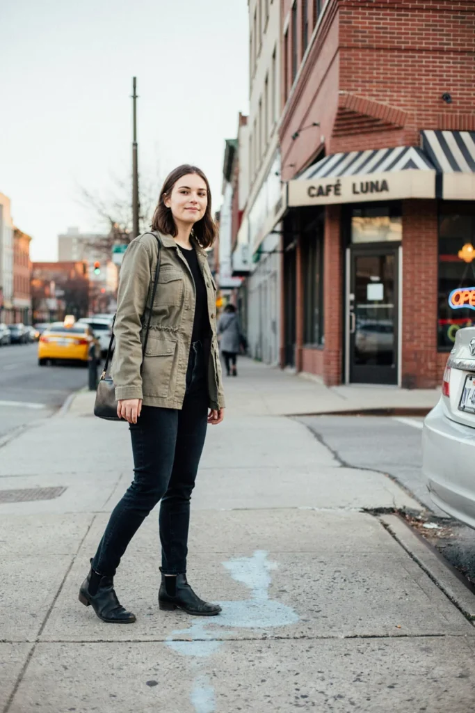 Utility Jacket & Skinny Jeans