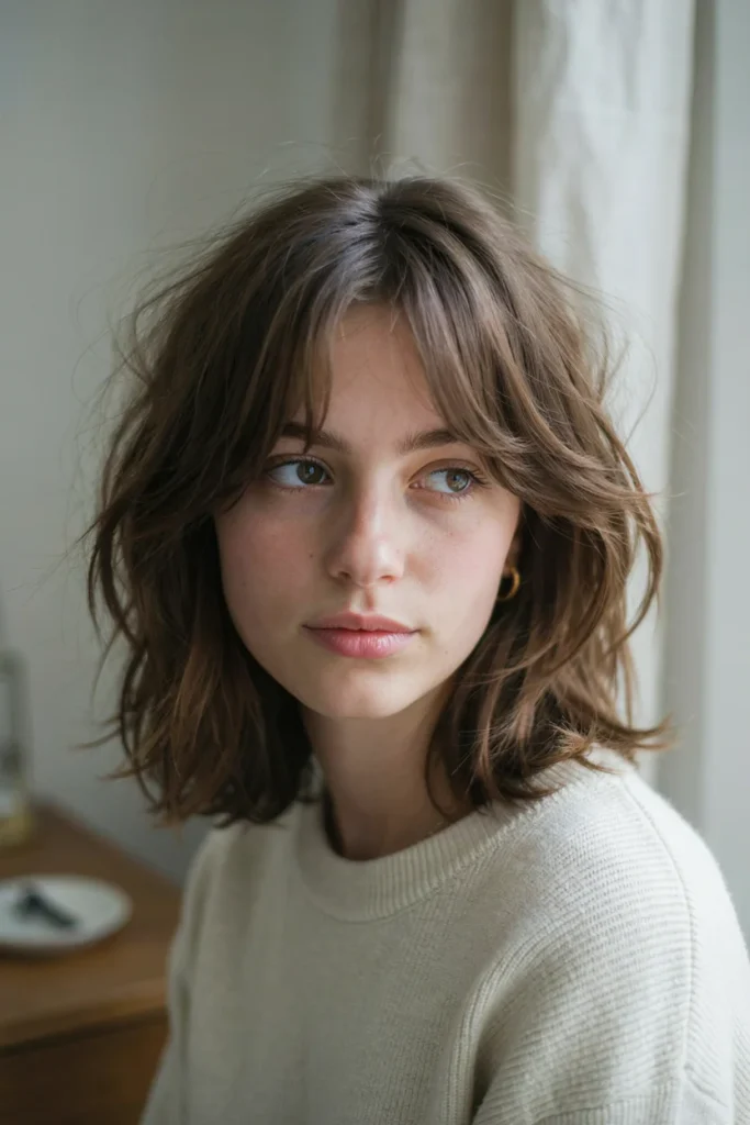 Wavy Shag with Face-Framing Layers
